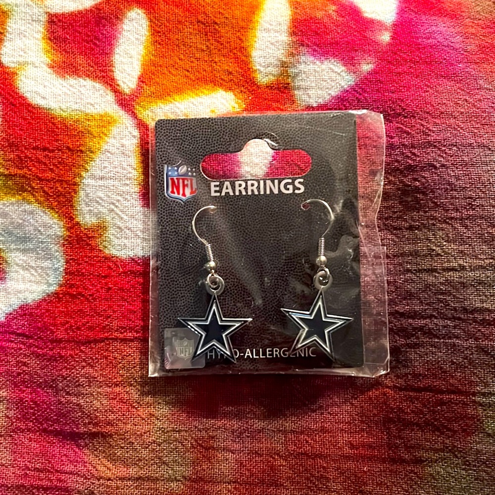 Dallas Cowboys NFL Dangle Earrings